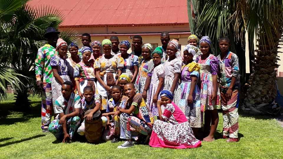 Amaburuxa Nama cultural group, Maltahohe, Namibia