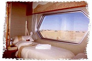 Desert Express Namibia compartment