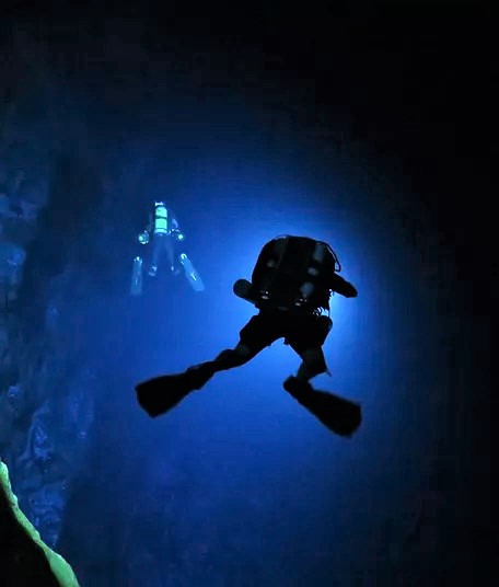 Diving in Namibia, Harasib Lake, southern Africa