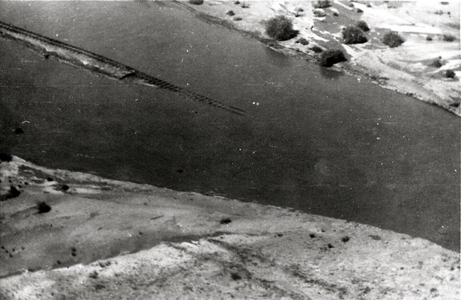 Heide-Tsumis floods, damaged railway line, Namibia