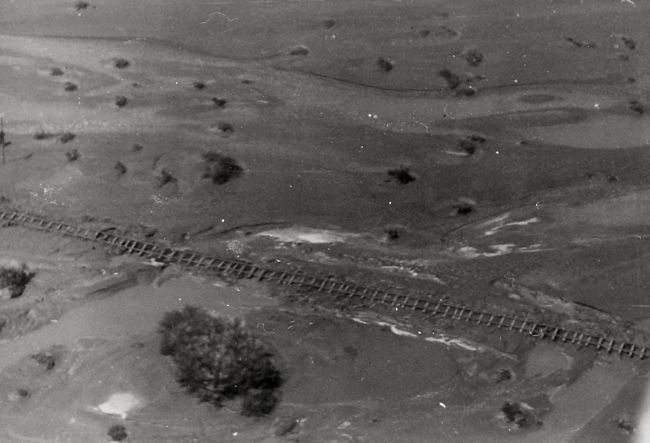 Heide-Tsumis floods, damaged railway line, Namibia