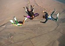 Sky diving Namibia