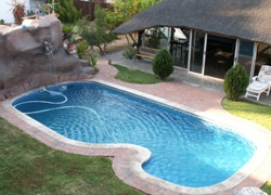 Kubata Lodge Windhoek Namibia pool