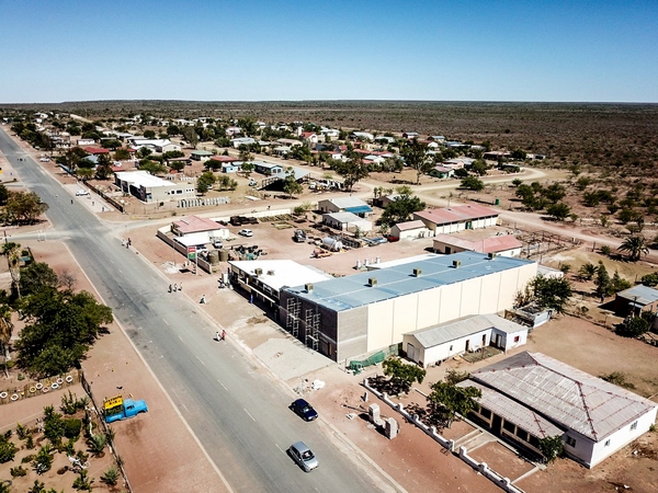 Maltahohe town aerial view, Namibia