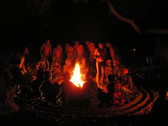 Bushmen's night dance
