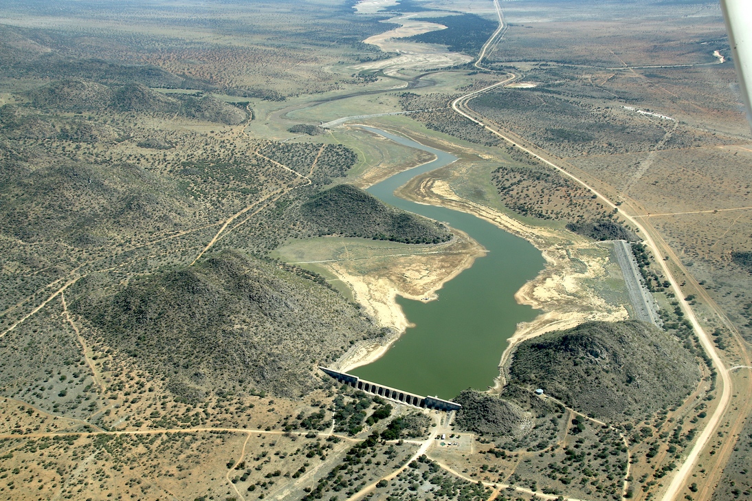 Otjivero Dam in Khomas Region, Gobabis area, Namibia