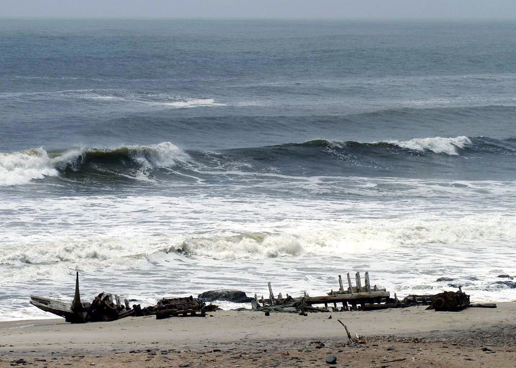 Benguela Eagle wreck, near Toscanini, Atlantic West Coast, Namibia