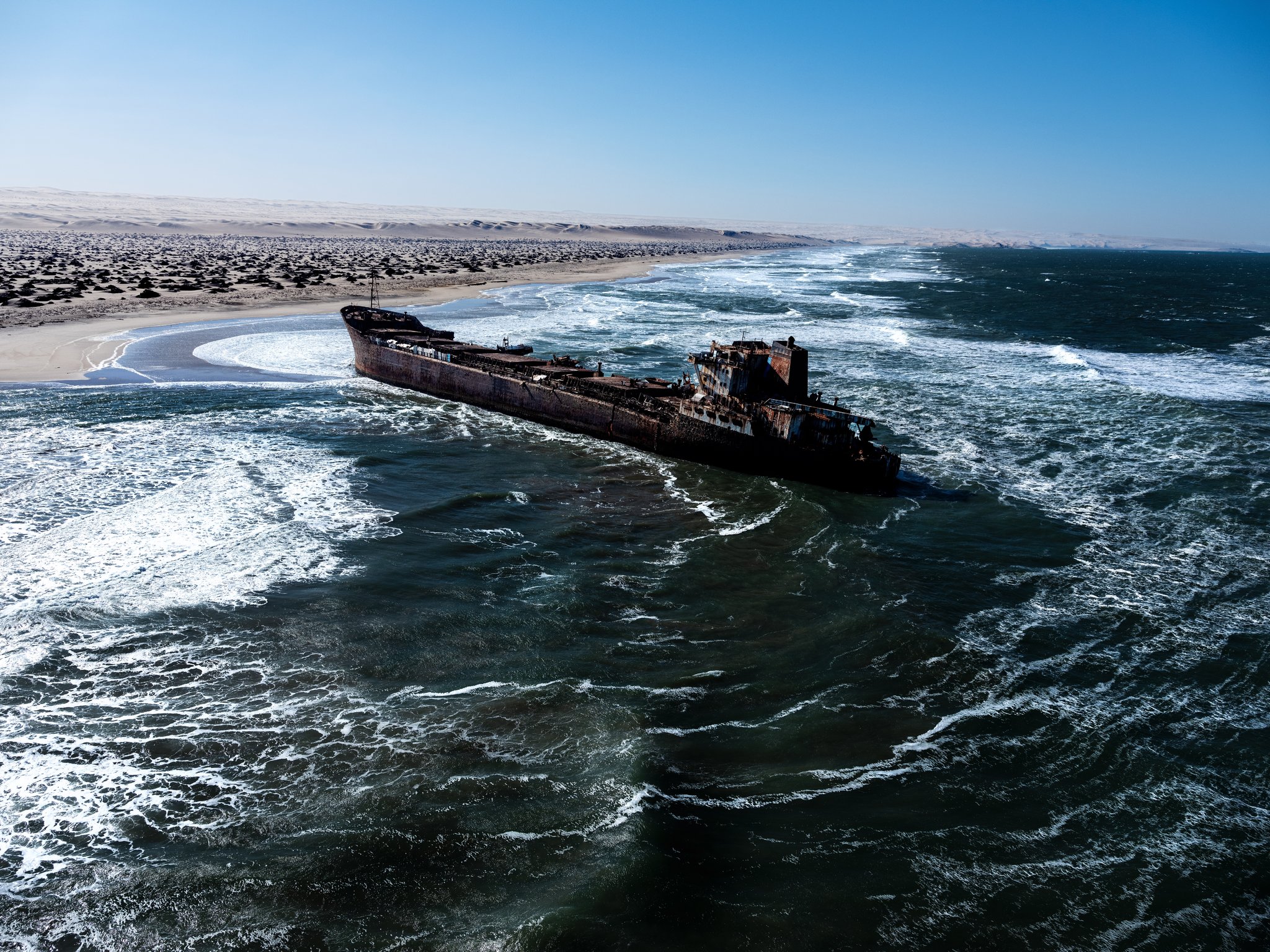Frotamerica shipwreck, Atlantic West Coast, Namibia