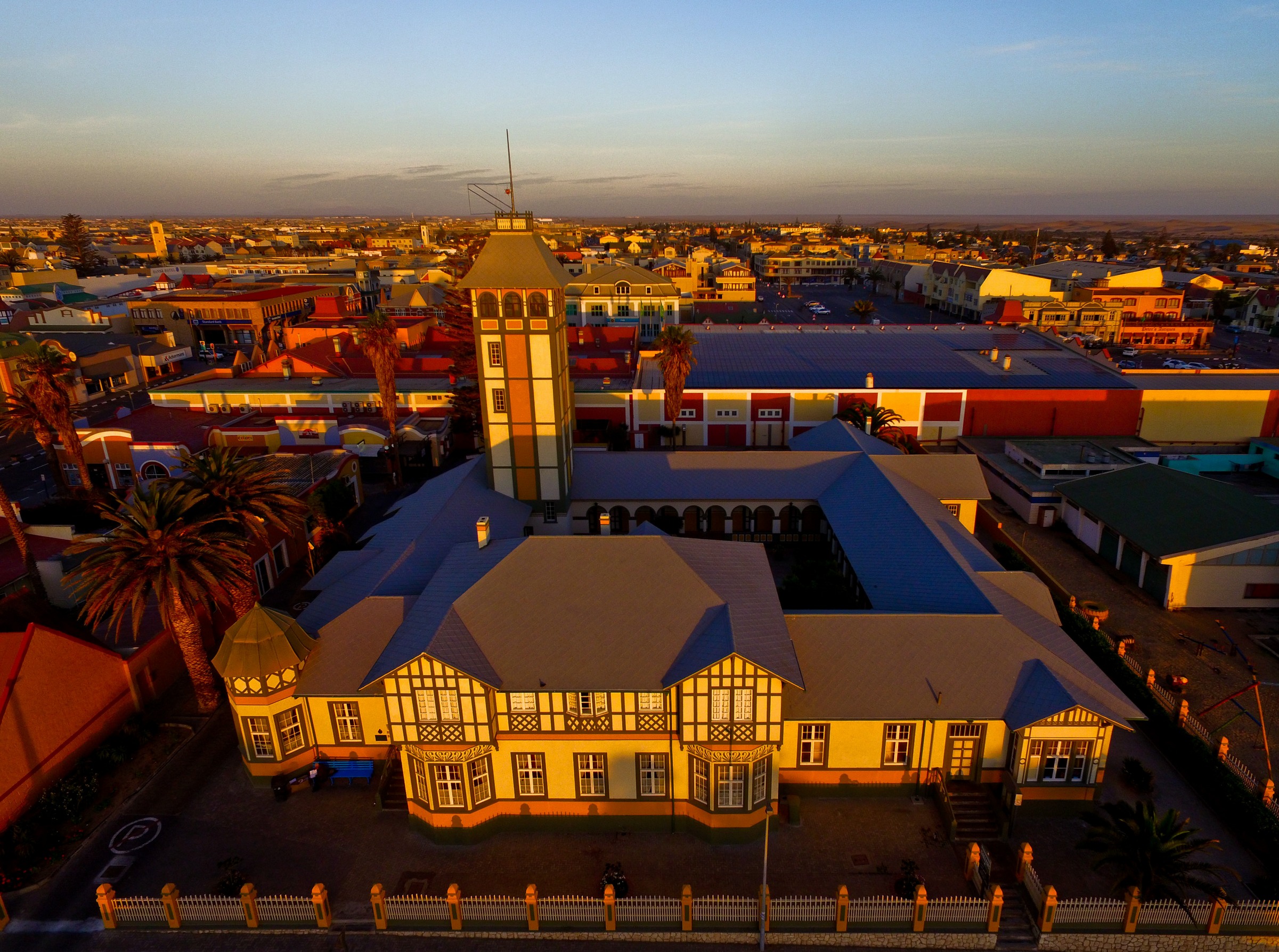 Woermann House Swakopmund Namibia aerial image