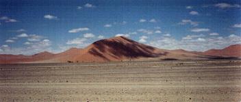 Red sand dues in Sossusvlei area