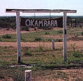 Okambara Game Ranch Namibia entrance sign