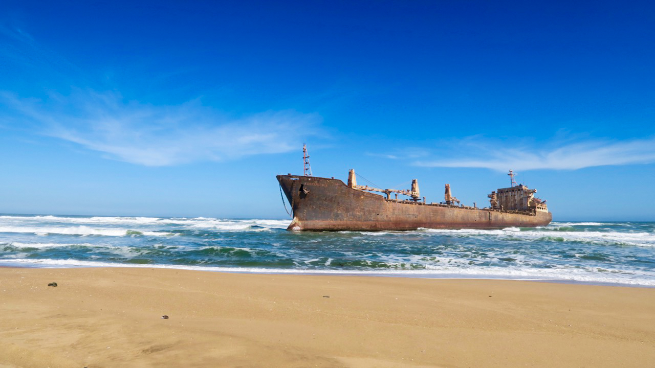 Frotamerica shipwreck, Atlantic West Coast, Namibia